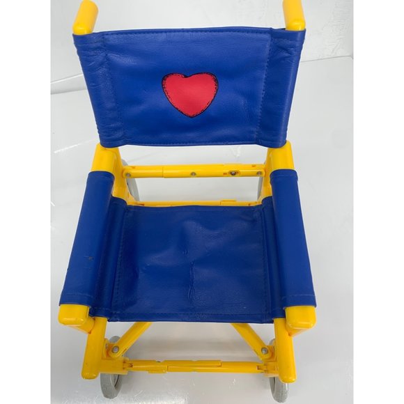 Build a Bear Yellow and Blue Wheel chair with Hear and bear logo - Picture 3 of 10